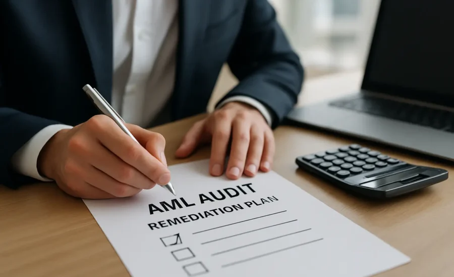 AML audit remediation plan that holds up